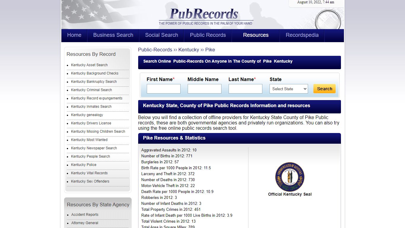 Pike County, Kentucky Public Records